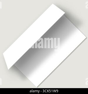 A simple, blank, white envelope slightly opened, suggesting potential for correspondence or messages inside. Stock Photo