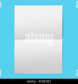 A blank sheet of paper, ready for writing or printing. Stock Photo