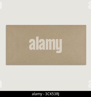 Realistic view of front envelope isolated against plain background , suitable for enhancing elements of your design project. Stock Photo