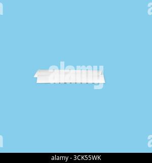 A simple white rectangular object, possibly a piece of paper or cardboard. Stock Photo