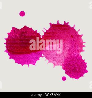 A microscopic view of cells displaying vibrant pink hues, illustrating biological structures and functions. Stock Photo
