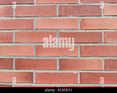 Red brick wall with clean pattern background Stock Photo