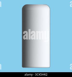 A smooth, cylindrical object with a rounded top, likely used for storage or as a container. Stock Photo