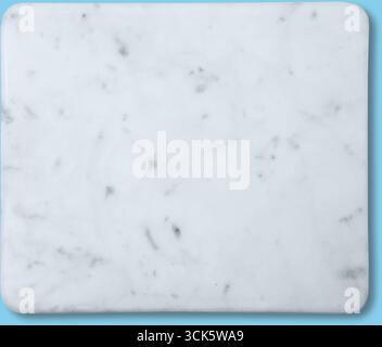 A smooth, white marble surface with subtle gray veining, suitable for various applications like countertops or decorative items. Stock Photo