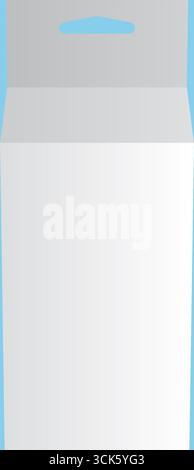 A plain, vertical packaging bag designed for various uses. Stock Photo