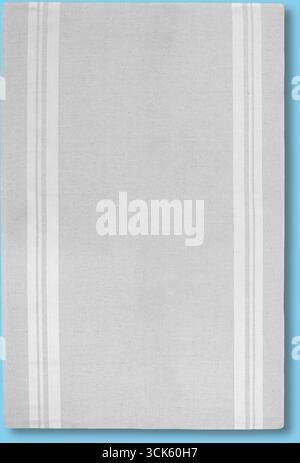 A plain, textured surface with two vertical stripes, possibly a tablecloth or fabric. Stock Photo