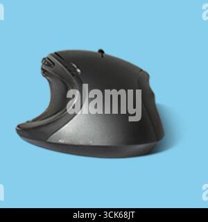 An ergonomic computer mouse designed for comfortable use. Stock Photo