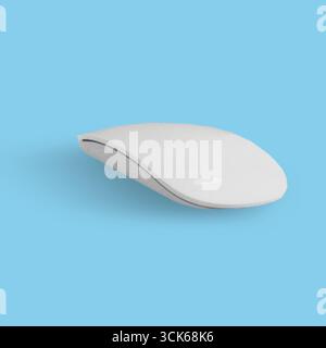 A sleek, modern computer mouse designed for ergonomic use and efficient navigation. Stock Photo