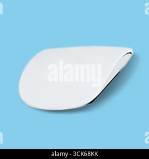 A sleek, modern computer mouse designed for ergonomic use and smooth navigation. Stock Photo