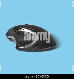 A sleek, ergonomic computer mouse designed for comfortable use and efficient navigation. Stock Photo