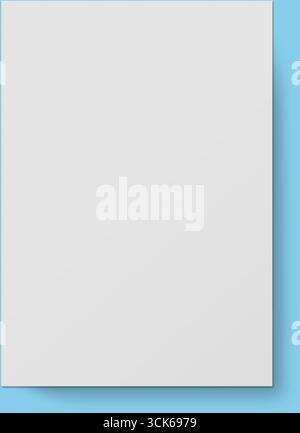 A blank canvas or sheet, ready for creativity and expression. Stock Photo