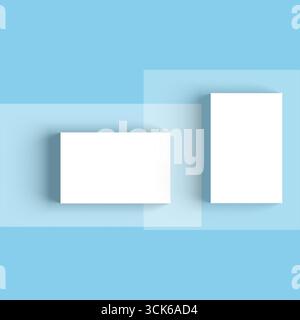 A minimalist design featuring two rectangular shapes casting shadows, suggesting depth and simplicity. Stock Photo