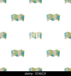 Simple seamless pattern on white background Stock Photo