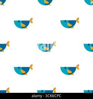 Simple seamless pattern on white background Stock Photo