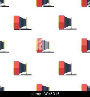 Simple seamless pattern on white background Stock Photo