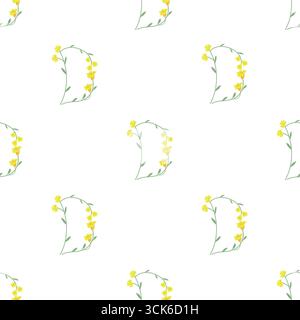 Simple seamless pattern on white background Stock Photo