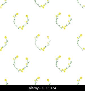 Simple seamless pattern on white background Stock Photo