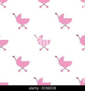 Simple seamless pattern on white background Stock Photo