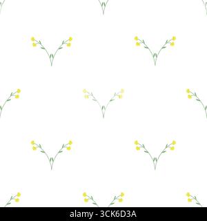 Simple seamless pattern on white background Stock Photo
