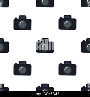 Simple seamless pattern on white background Stock Photo