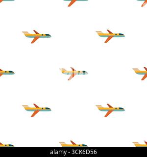 Simple seamless pattern on white background Stock Photo