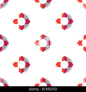 Simple seamless pattern on white background Stock Photo
