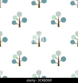 Simple seamless pattern on white background Stock Photo