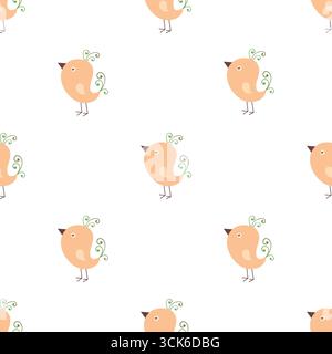 Simple seamless pattern on white background Stock Photo