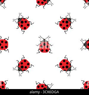 Simple seamless pattern on white background Stock Photo