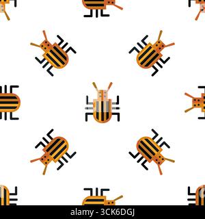 Simple seamless pattern on white background Stock Photo