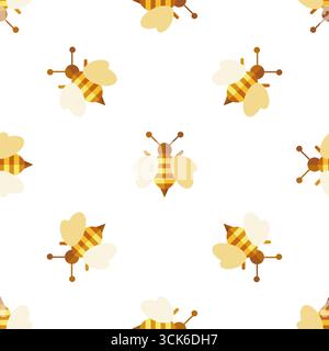 Simple seamless pattern on white background Stock Photo