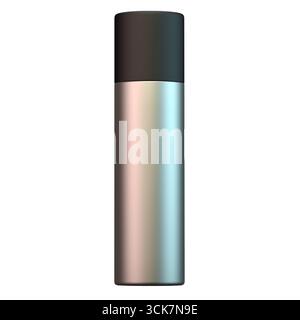 A sleek, cylindrical container with a gradient finish, likely used for personal care or fragrance products. Stock Photo