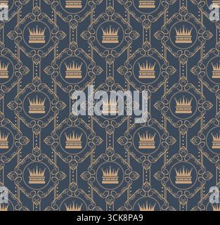 Seamless pattern with ordinary style Stock Vector