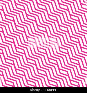 Vibrant pink zigzag chevrons bold, dynamic geometric pattern Stock Vector