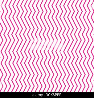 Dynamic pink zigzag chevrons create a playful, energetic surface Stock Vector