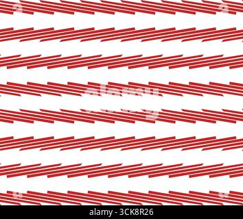 Crimson slanted red lines sweep across a white canvas in bold rhythm Stock Vector