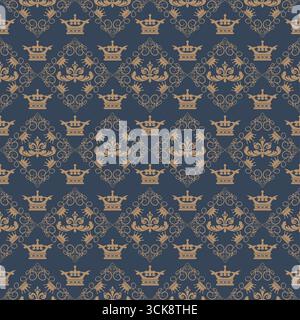 Seamless pattern with ordinary style Stock Vector