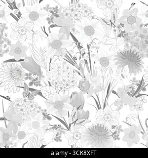 Seamless pattern with ordinary style Stock Vector