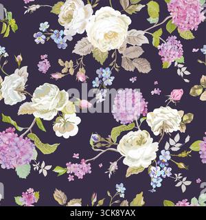Seamless pattern with ordinary style Stock Vector