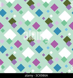 @abstract geometric pattern with colorful squares and diamonds on Stock Vector