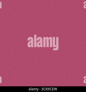@abstract pink geometric pattern with overlapping arches and conc Stock Vector
