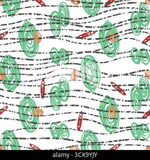 Simply modern seamless pattern Stock Vector
