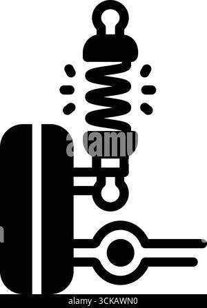 Icon for shock, aliment wheel Stock Vector