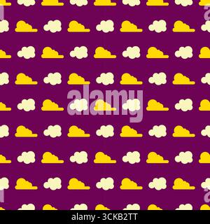 Seamless clouds pattern design vector Stock Vector