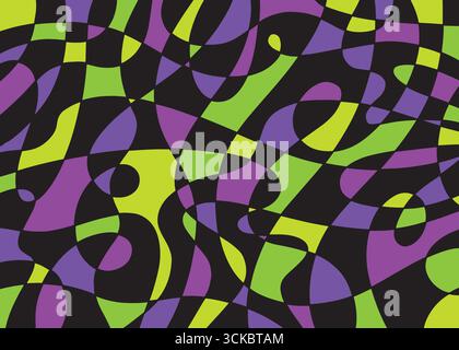 Abstract line shapes art pattern background. Vector illustration art backdrop Stock Vector