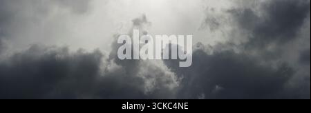 Grey Stormy Clouds Gathering Stock Photo