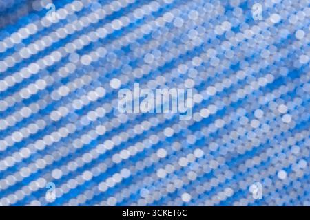 Abstract blue background with bokeh defocused lights and shadow Stock Photo