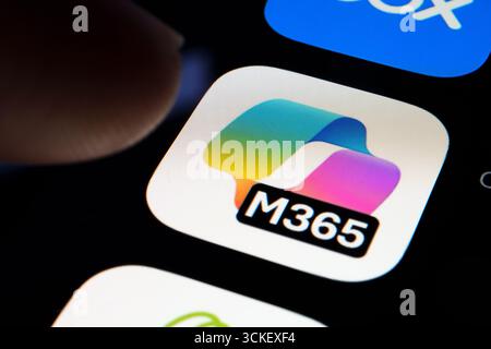 Microsoft 365 app Stock Photo