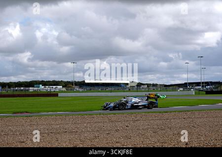 Towcester, UK. 12th Sep, 2025. ELMS - European Le Mans Series, Goodyear 4 Hours of Silverstone 2025 [37]/CLX - PURE RXCING/Oreca 07 - Gibson/Aliaksandr MALYKHIN (GBR)/Tristan VAUTIER (FRA)/Tom BLOMQVIST (GBR) on track action during practice session for the European Le Mans Series, Goodyear 4 Hours of Silverstone 2025 at Silverstone Circuit, United Kingdom, from 12th - 14th September 2025. ( Credit: Rob Gray/Alamy Live News Stock Photo