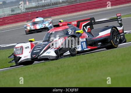 Towcester, UK. 12th Sep, 2025. ELMS - European Le Mans Series, Goodyear 4 Hours of Silverstone 2025 [10]/VECTOR SPORT/Oreca 07 - Gibson/Ryan CULLEN (GBR)/Vladislav LOMKO (FRA)/Pietro FITTIPALDI (BRA) on track action during practice session for the European Le Mans Series, Goodyear 4 Hours of Silverstone 2025 at Silverstone Circuit, United Kingdom, from 12th - 14th September 2025. ( Credit: Rob Gray/Alamy Live News Stock Photo